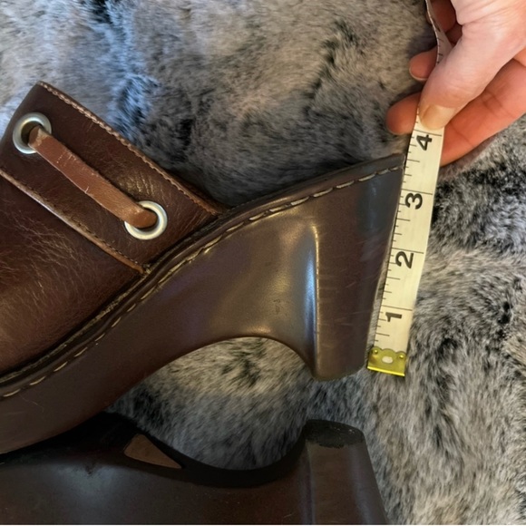 Born B.O.C. Women's Classic Clogs 3.5" heel, Brown Leather Size 8.5 EUC Y2K - Picture 7 of 12